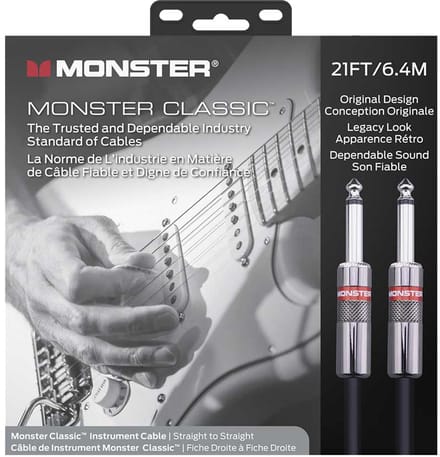Monster Cable Classic Gitaarkabel 6.4 Meter Recht/Rechte Pluggen 600496