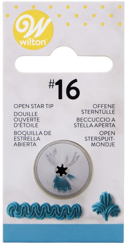 Wilton Spuitmondje - #016 Open Ster - Garneerspuit voor Taartdecoratie