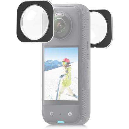 2 stuks panoramische cameralensbeschermers lensbeschermhoes lensbeschermer compatibel met Insta360 X3 transparant