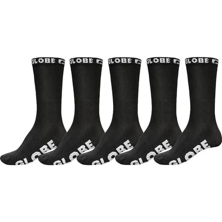 Globe Blackouts Sokken 5 Paren Zwart EU 39-44 1/2 Man