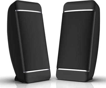 Oneay Kleine laptopluidsprekers, bedrade USB-voeding, 2.0 mini draagbare luidsprekers voor desktopcomputer/pc/laptop