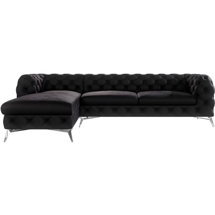 Hoekbank Noralie links velvet | Ropez