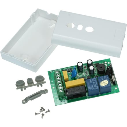 Système de commutation de télécommande sans fil RF Intelligent AC 220V 2CH 433MHz white