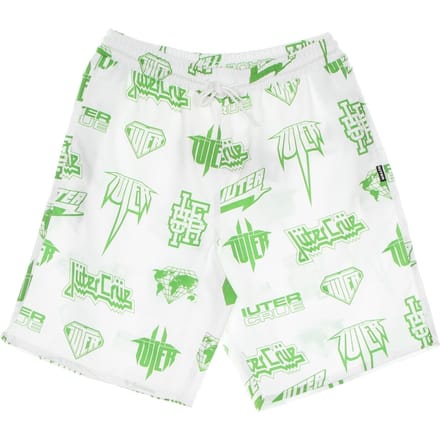 Bermuda herenkostuumhoorns allover boardshort wit