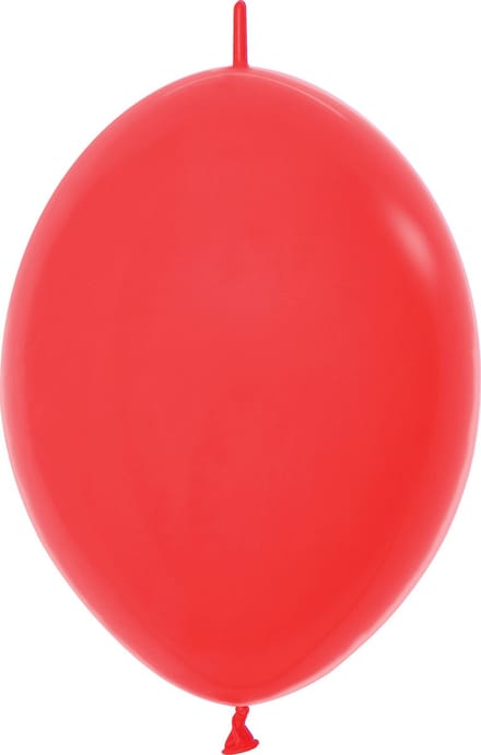 LOL12 - Red - 015 - 50 Stuks, linkaloon Latex, Rood, 30 cm, 50stuk(s)