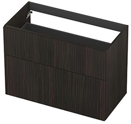 INK - Onderkast 2L A-sym Fin. Gefr. Tbv Greep - 900x450x650 Mm - Matt Intens Black