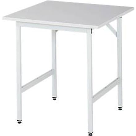 RAU werktafel, melamine blad, 750 x 800 x 800-850 mm