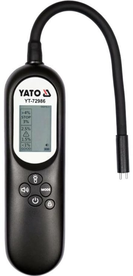 YATO YT-72986 - Remvloeistoftester - LCD Display - IP67 - USB-C