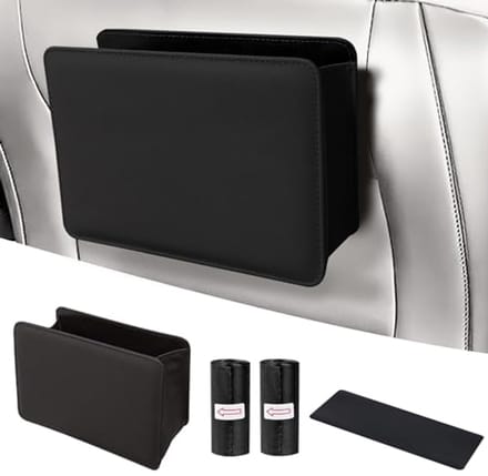 Ultiluxe® Auto Prullenbak - Mini Afvalbak - Auto Organizer - Opvouwbaar - Met 100 Afvalzakjes - Waterdicht - Zwart