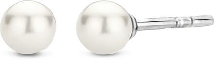 TI SENTO Dames Oorbellen - 925 zilver - Wit parel - 7940PW