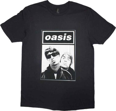 Oasis - Noel & Liam Boxed Photo Heren T-shirt - XL - Zwart