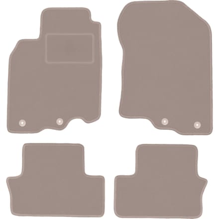 Beige veloursmatten voor: Honda Insight II hatchback (2009-2014)