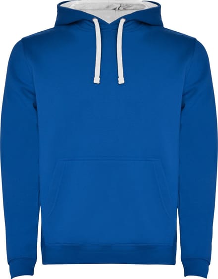 Roly Men´s Urban Hooded Sweatshirt RY1067 - Royal Blue 05/White 01 - M
