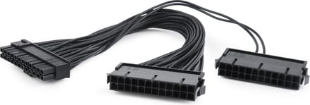 Cablexpert ATX 1x 20+4-pins (m) - 2x ATX 24-pins (v) Y-voedingskabel - 0,30 meter