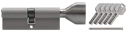 Knopcilinder 90 mm met 5 sleutels voor binnen- en buitendeuren
