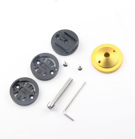 Qatrixx GPS Stem Mount - Top Cap - Fiets Houder - Stuurhouder - Garmin Edge Gps Houder - Goud