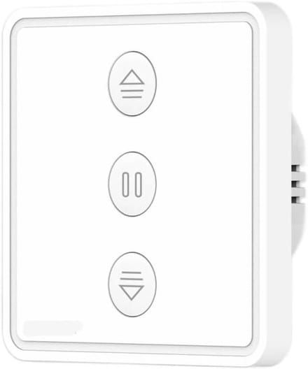 Rolluikschakelaar - Gordijnbediening - Huisautomatisering - App en spraakbesturing - 80x80mm - Wit