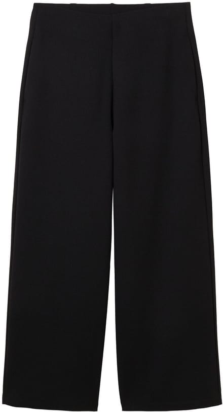Tom Tailor Denim - Culotte met hoge taille - Maat XL - deep black
