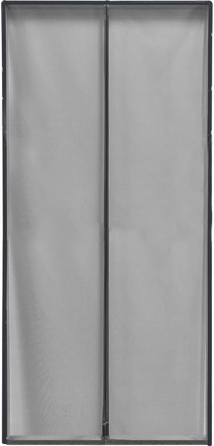 Luance Opzet deurhor met frame - magnetische sluiting - grijs - 100 x 220 cm - vliegengordijn