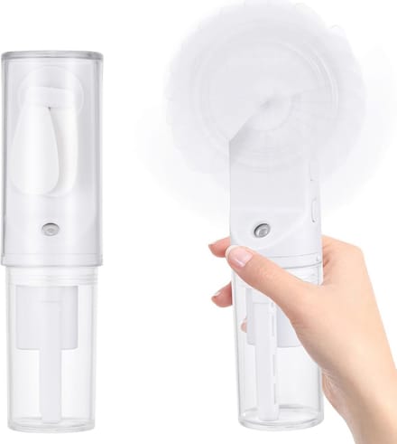 Oplaadbare Mini Handventilator met Watersproeifunctie - Draagbare Ventilator voor Binnen en Buiten