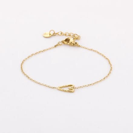 Dwars hartjes armbandje- sint- kerst- sieraad- moederdag- trendy