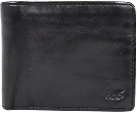 Bear Design Moose Leren Billfold - Zwart
