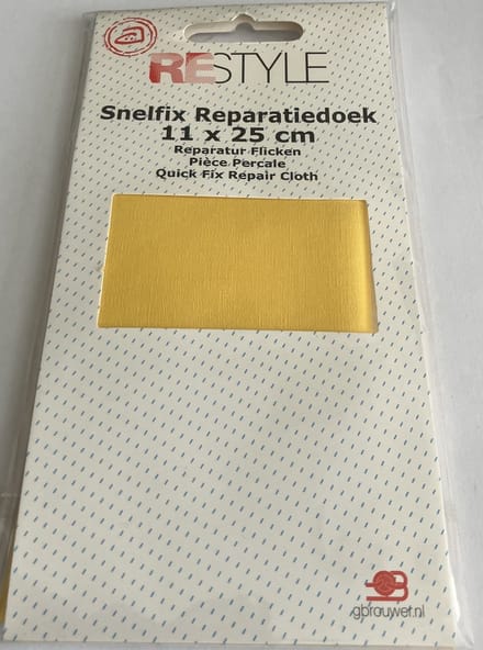 reparatiedoek 11 x 25 cm instrijkbaar