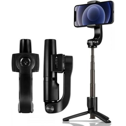 Spigen S610W Gimbal Wireless Bluetooth Met Afstandsbediening Tripod Selfie Stick Zwart