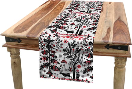 New Bed Kerstmis Scandi Kerst Vibe Print Accent Rechthoekige Tafelrunner, 40cm x 180cm