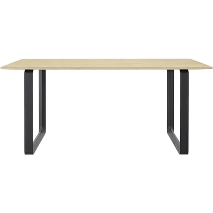 Muuto - 70/70 tafel - eiken - zwart - S - beige