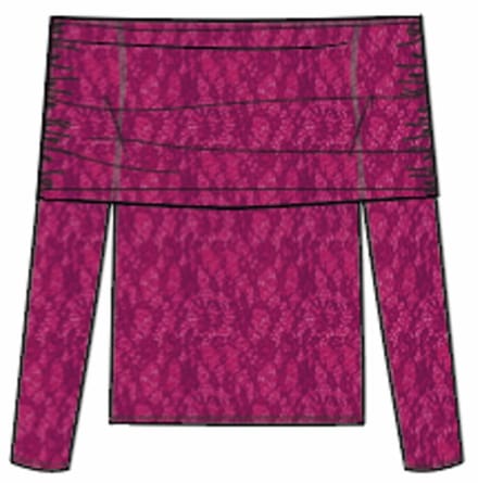 Harper & Yve Jenthe-ls Tops & T-shirts Dames - Shirt - Fuchsia - Maat M