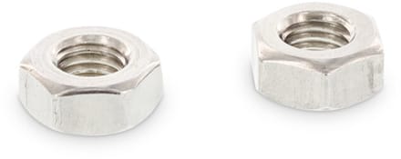 (12 STUKS) M6 ZESKANTMOER (RVS-A2) (AISI 304) DIN 934