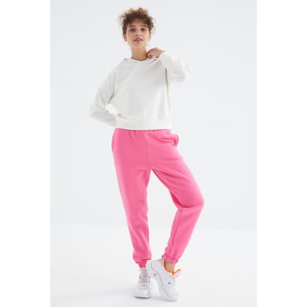 Dames High-Waist Fleece Jogger Sweatpants