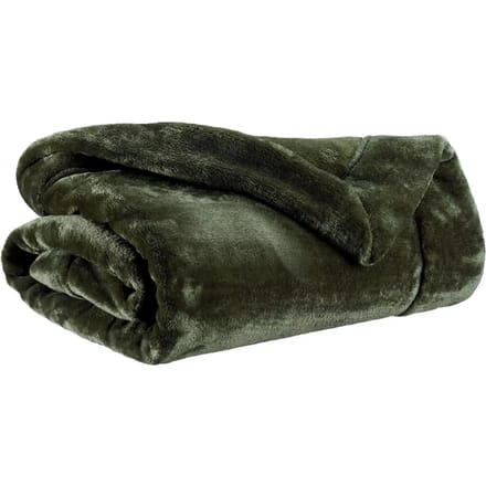 Zachte Vivaraise plaid - 100% polyester, saliegroen, 150 x 200 cm