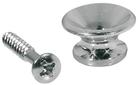 Boston EP-L-N Strap Buttons - Metalen V-Model, 14mm, 2-Pack, Satijn Nikkel