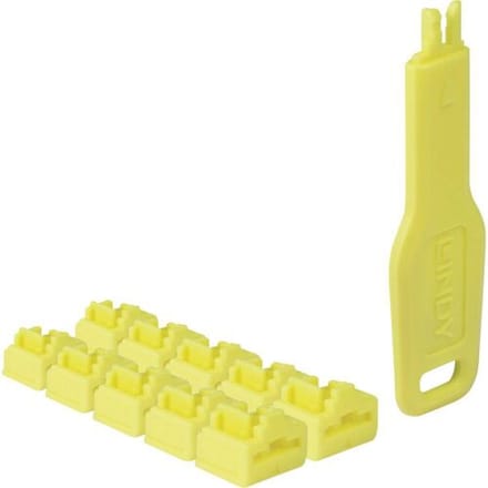 LINDY 47900 RJ-45 poortsloten + sleutel Geel