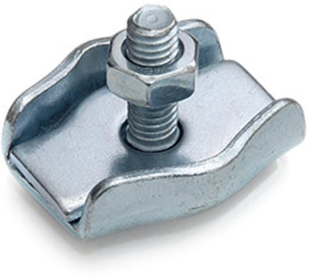 Simplex staaldraadklem 3 mm – verzinkt – kabelklem D=4 mm – 1 stuk