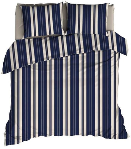 Romanette Florian Dekbedovertrek - Extra breed - 260x200/220 cm - Navy