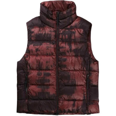 Belstaff Abstract Laurel Lava Red Gilet Donsjas