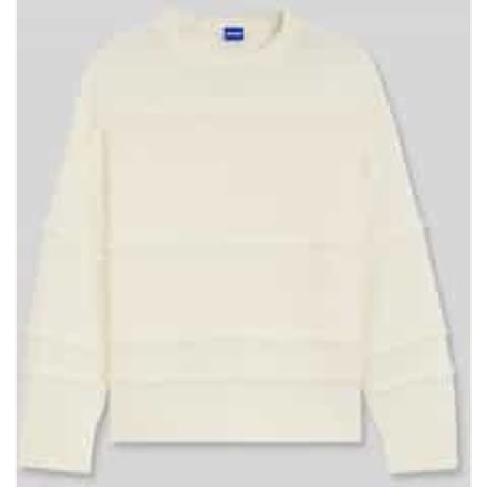 oversized pullover van materiaalmix met wol