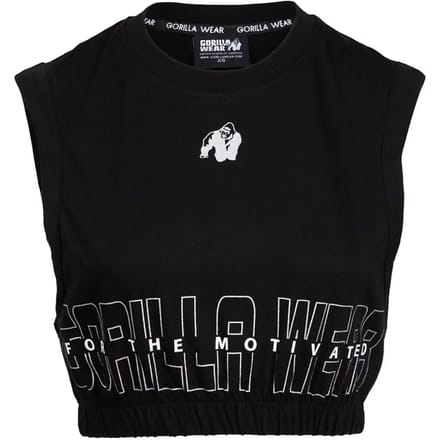 Gorilla Wear Albion Oversized Crop Top - Zwart - L