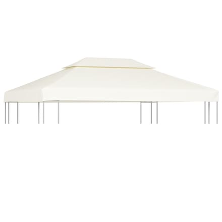 vidaXL - Vervangend - tentdoek - prieel - 310 - g/m² - 3x4 - m - crèmewit