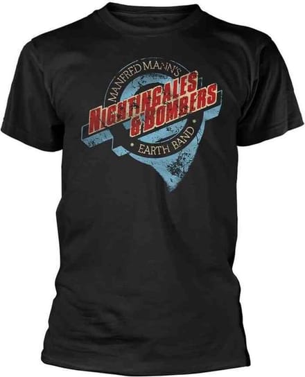Manfred Mann's Earth Band Heren Tshirt -S- Nightingales & Bombers Zwart