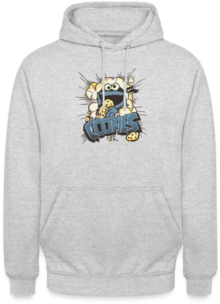 Sesamstraat Koekiemonster En Koekjes Hoodie Unisex