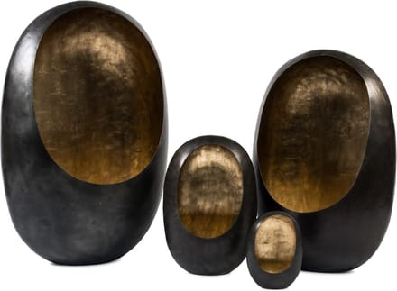 Standing egg Tealight holder Zinc