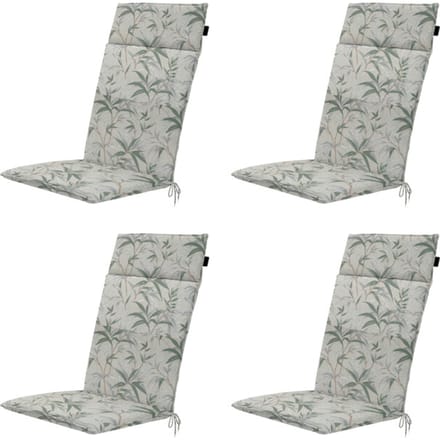 Madison - Tuinstoelkussen Hoge Rug Palma natural - Ca. 120x50 cm - Set van 4