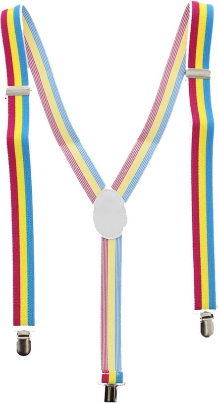Zac's Alter Ego - 25mm Pansexual Bretels - Multicolours