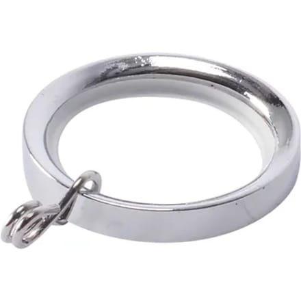 Decomode - Gordijnring - Metaal - Chroom - Voor Roede Dia. 20mm - 10 Stuks