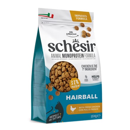 Schesir Original Haarbal met kip - 1,5 kg