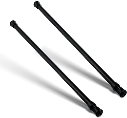 Dailygoods - Set van 2 Verstelbare Raambeschermer voor Verbeterde Veiligheid (Zwart)